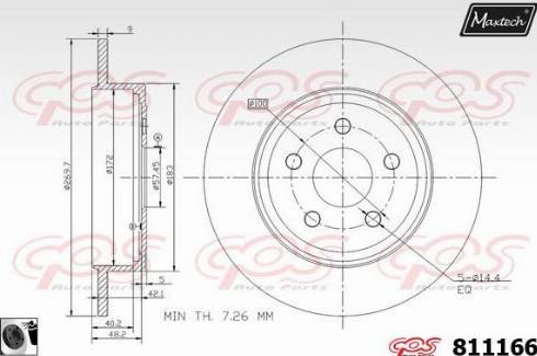 Maxtech 811166.0060 - Discofreno autozon.pro