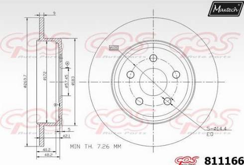 Maxtech 811166.0000 - Discofreno autozon.pro