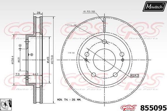 Maxtech 811166 - Discofreno autozon.pro