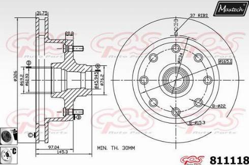 Maxtech 811118.6060 - Discofreno autozon.pro