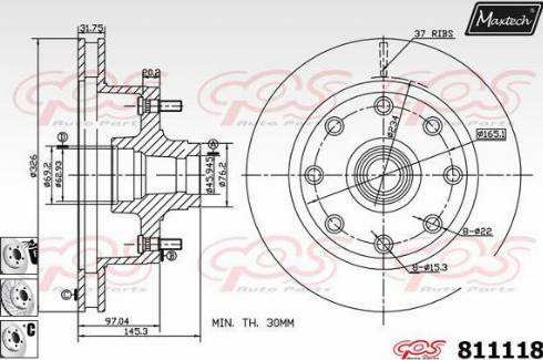 Maxtech 811118.6880 - Discofreno autozon.pro