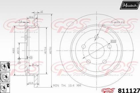 Maxtech 811127.6980 - Discofreno autozon.pro