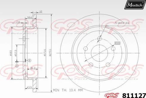 Maxtech 811127.0000 - Discofreno autozon.pro