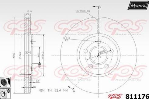 Maxtech 811176.6060 - Discofreno autozon.pro