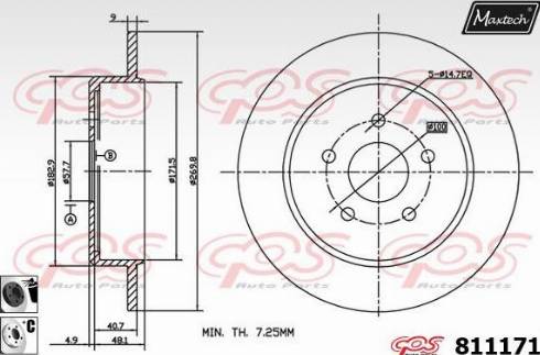 Maxtech 811171.6060 - Discofreno autozon.pro