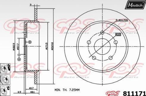 Maxtech 811171.6980 - Discofreno autozon.pro