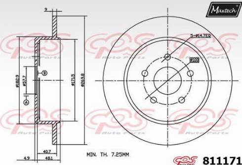 Maxtech 811171.0000 - Discofreno autozon.pro