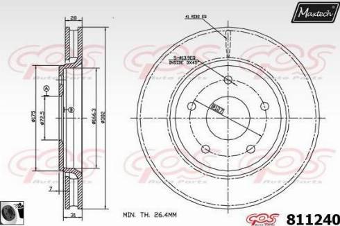 Maxtech 811240.0060 - Discofreno autozon.pro