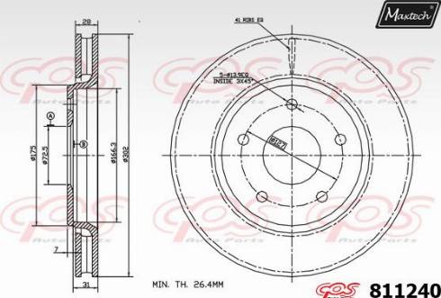 Maxtech 811240.0000 - Discofreno autozon.pro