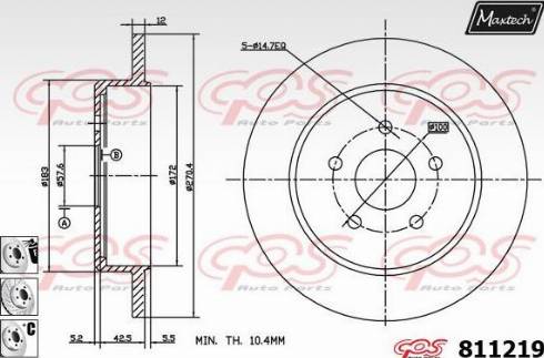 Maxtech 811219.6980 - Discofreno autozon.pro