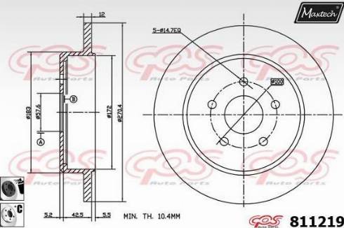 Maxtech 811219.6060 - Discofreno autozon.pro