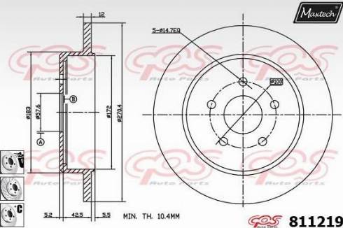 Maxtech 811219.6880 - Discofreno autozon.pro