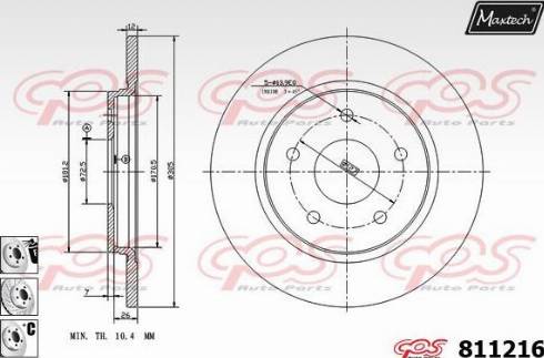 Maxtech 811216.6980 - Discofreno autozon.pro