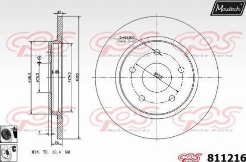 Maxtech 811216.6060 - Discofreno autozon.pro