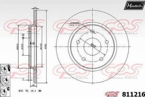 Maxtech 811216.6880 - Discofreno autozon.pro