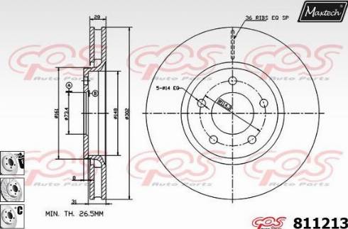 Maxtech 811213.6980 - Discofreno autozon.pro