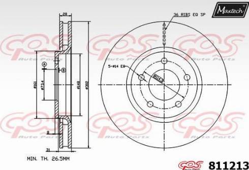 Maxtech 811213.0000 - Discofreno autozon.pro