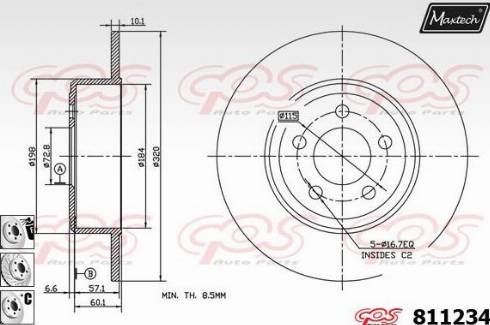 Maxtech 811234.6880 - Discofreno autozon.pro