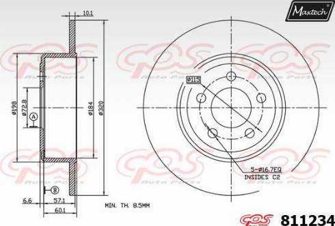 Maxtech 811234.0000 - Discofreno autozon.pro