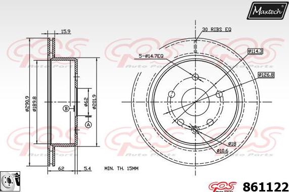 Maxtech 811234 - Discofreno autozon.pro