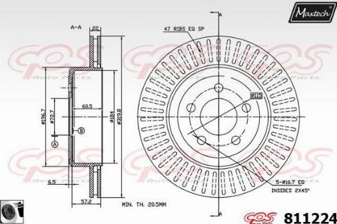 Maxtech 811224.0060 - Discofreno autozon.pro