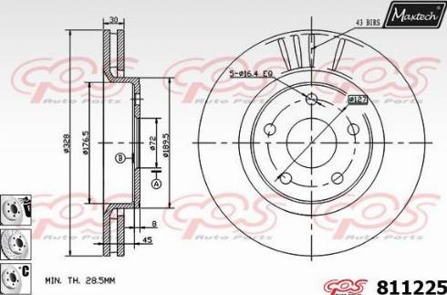 Maxtech 811225.6980 - Discofreno autozon.pro