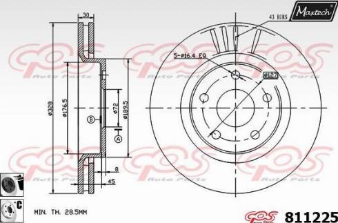 Maxtech 811225.6060 - Discofreno autozon.pro