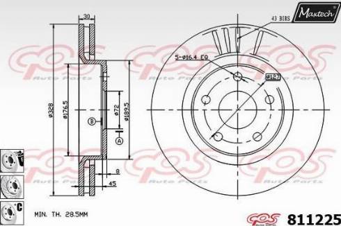 Maxtech 811225.6880 - Discofreno autozon.pro