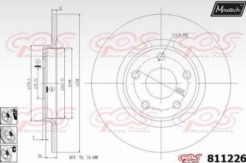 Maxtech 811226.6880 - Discofreno autozon.pro