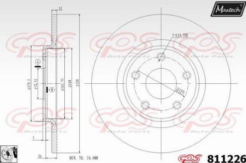 Maxtech 811226.0080 - Discofreno autozon.pro