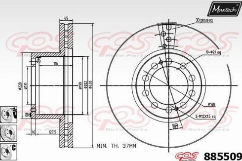 Maxtech 885509.6980 - Discofreno autozon.pro