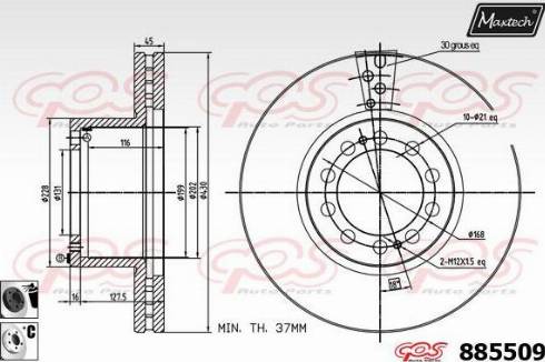 Maxtech 885509.6060 - Discofreno autozon.pro