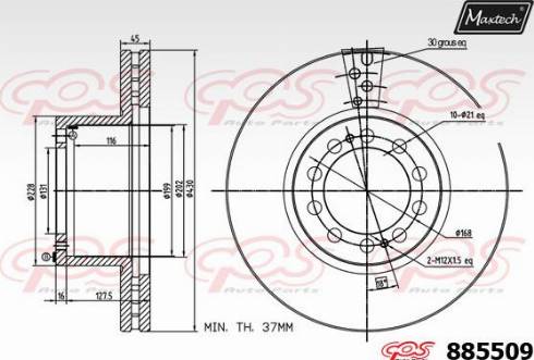 Maxtech 885509.0000 - Discofreno autozon.pro