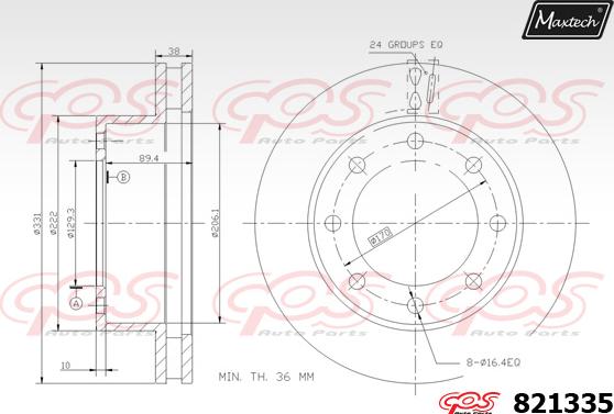 Maxtech 885509 - Discofreno autozon.pro