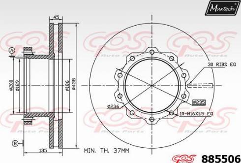 Maxtech 885506.0000 - Discofreno autozon.pro