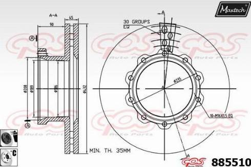 Maxtech 885510.6060 - Discofreno autozon.pro