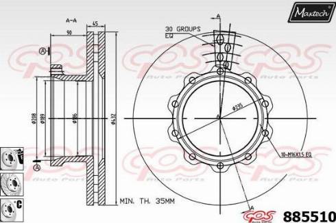 Maxtech 885510.6880 - Discofreno autozon.pro