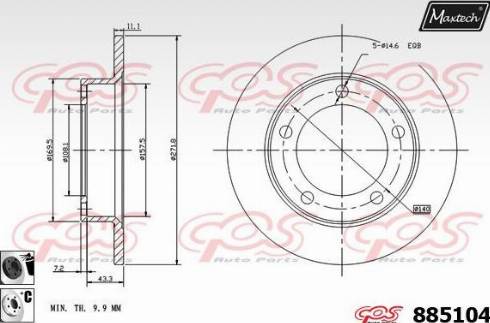 Maxtech 885104.6060 - Discofreno autozon.pro