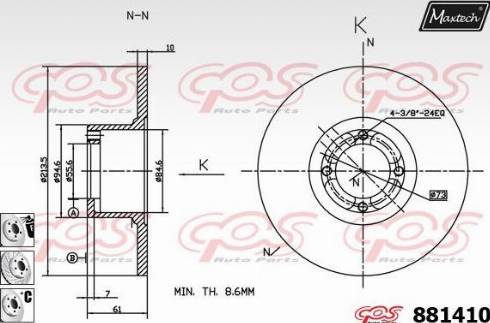 Maxtech 881410.6980 - Discofreno autozon.pro