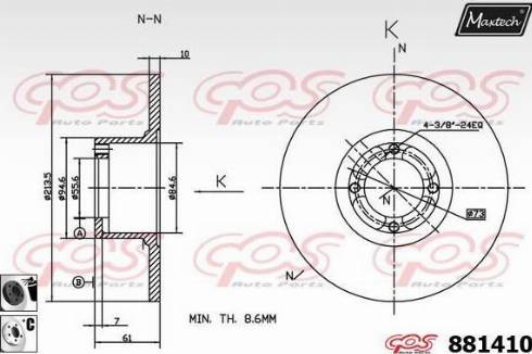 Maxtech 881410.6060 - Discofreno autozon.pro