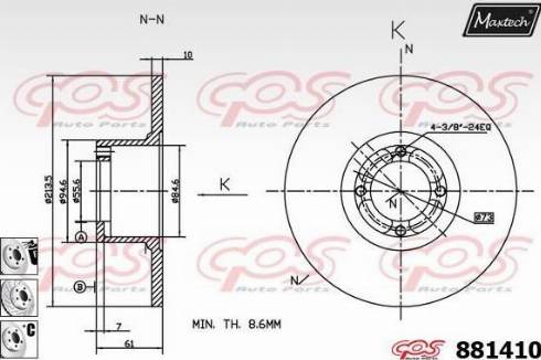 Maxtech 881410.6880 - Discofreno autozon.pro