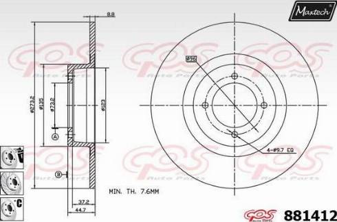 Maxtech 881412.6880 - Discofreno autozon.pro