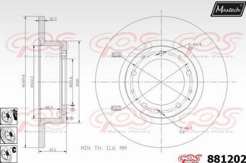 Maxtech 881202.6880 - Discofreno autozon.pro