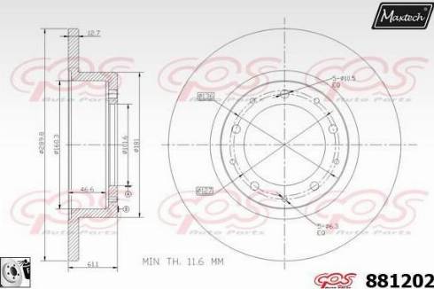 Maxtech 881202.0080 - Discofreno autozon.pro