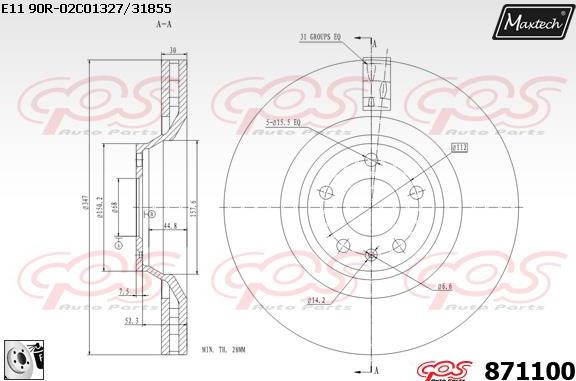 Maxtech 881202 - Discofreno autozon.pro