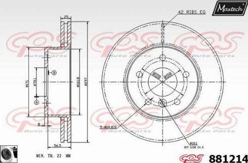 Maxtech 881214.0060 - Discofreno autozon.pro