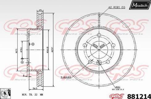 Maxtech 881214.0080 - Discofreno autozon.pro