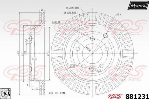 Maxtech 881231.0080 - Discofreno autozon.pro