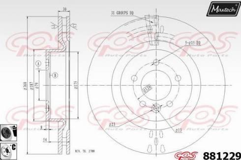 Maxtech 881229.6060 - Discofreno autozon.pro