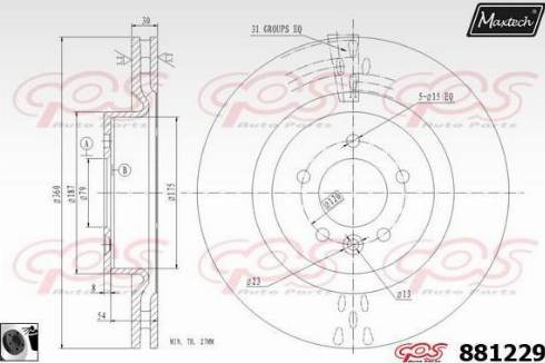 Maxtech 881229.0060 - Discofreno autozon.pro